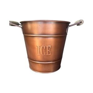 Iridescent Copper-Tone Ice Pail for Drinks